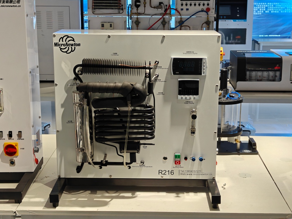 Sistema de refrigeración por absorción de vapor enviado para enseñanza en laboratorio de refrigeración 